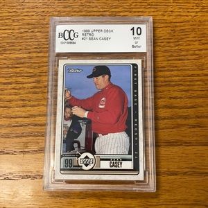 Graded Retro Vintage Baseball Card Mint Sean Casey